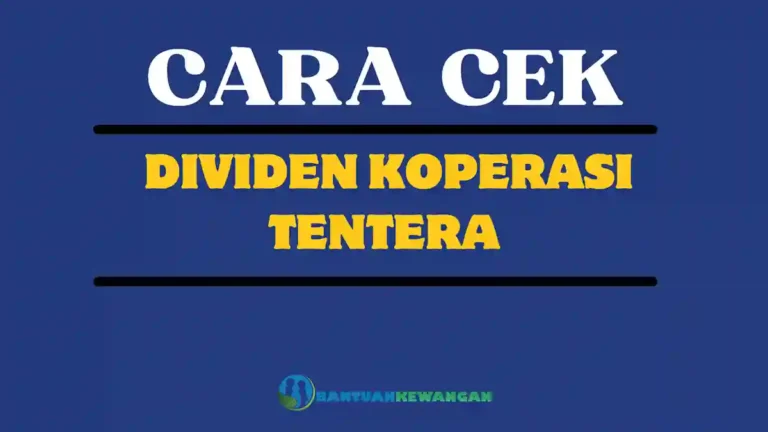 Cara Cek Dividen Koperasi Tentera
