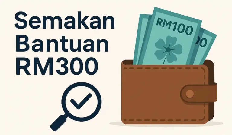 Semakan Bantuan RM300 Cara Mohon, Syarat & Tarikh