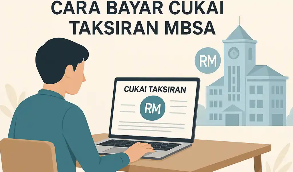 Cara Bayar Cukai Taksiran MBSA Online & Kaunter